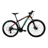 Bicicleta Aro 29 Rino Color 24v Altus 1.0 Hidraulico Trava Cor Laranja/verde Tamanho Do Quadro 15
