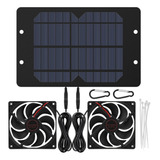 Kit De Ventiladores De Panel Solar, 10 W Cc 12 V Alimentado 