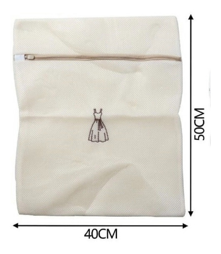 Malla Bolsa Lavado Ropa Lencería 40 X 50 Cm