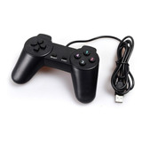 Joystick Control Mando Usb Normal Simple Basico Pc Consolas Color Negro