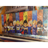 Cuadro Dragon Ball Vegeta Todas Las Fases En Tela Pvc 90x40