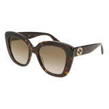 Gucci Gg0327s 002 Square Overseized Carey Cafe