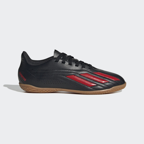 Chuteiras De Futebol adidas Deportivo Ii Hp2517 Cor Preto/vermelho Com Sola Ic Adequada Para Quadras Indoor Meninos 26 Br