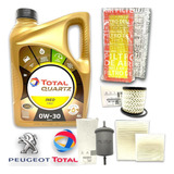 Kit Aceite Total Ineo + 4 Filtros Peugeot 208 Gt Gti 1.6 Thp