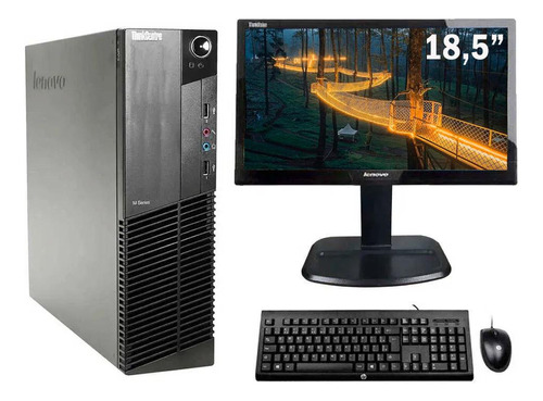 Cpu Lenovo M92 Core I3 3ª G 4gb Ddr3 Ssd 120gb + Monitor