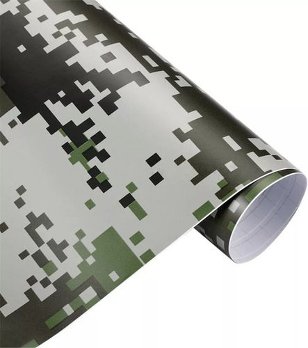 Vinil Adhesivo Automotriz Camuflaje Militar 60 Cm X 5 Mt 