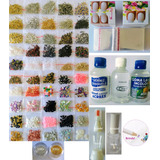 Kit Completo Pedrarias Unhas Cartões P/joias 20gr Caviar Met