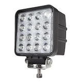 Faro Led 16 Auxiliar Cuadrado 42w Camión Tractor Agricola 