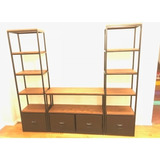 Mueble Tv Lcd Led Industrial Vintage Rack Madera Hierro #