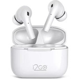 Fone De Ouvido Bluetooth I2go Air Buds Go Sem Fio Tws Cor Branco