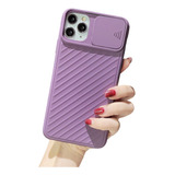 Funda Protector Deslizant Morado Para iPhone 7 8 Se2020 +kit