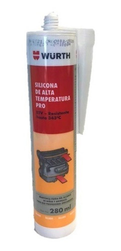 Silicona Formadora De Junta Wurth Alta Temp. X280ml