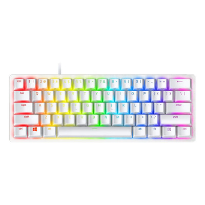 Teclado Razer Huntsman Mini 60% Óptico Mecánico Lineal Teclado Mercury Idioma Inglés US | Meses sin interés