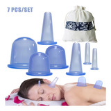 Copo De Massagem Facial De Silicone, Ventosas De Celulite 7p