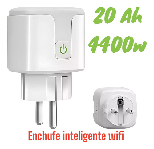 Enchufe Inteligente Wifi On-of Medidor De Potencia 20a 4400w