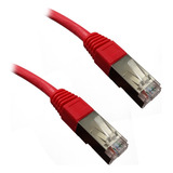 Cable Ponchado Ftp Blindado 10 Mtr Cat 6 Xcase Color Rojo