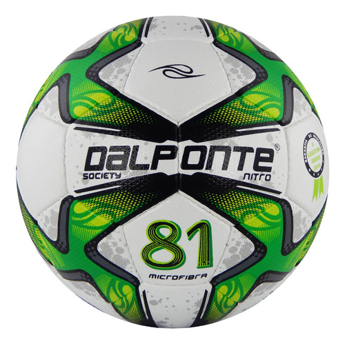 Bola De Futebol Dalponte 81 Nitro Society Costurada À Mão Cor Branco