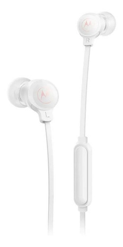 Audífono Motorola Earbuds 3-s In-ear Wired Micrófono Blanc Color Blanco