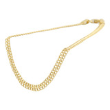 Pulseira Feminina Lacraia 18 Cm Ouro 18k 750