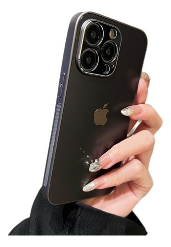 Capa Capinha Case Para iPhone Logo Com Metal Proteção Câmera