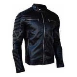 Campera Eco Cuero Modelo Exclusivo Entallado Negro Premium