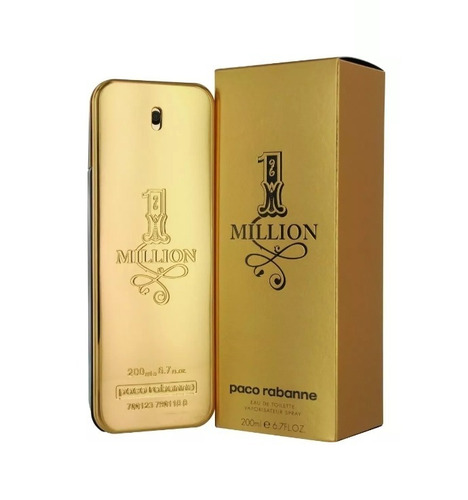 Perfume 1 Million De Paco Rabanne 200 Ml Eau De Toilette Nuevo Original