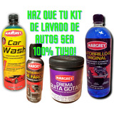 Kit De Lavado Para Tu Auto Margrey Shampoo,restaurador 