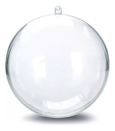 144 Bolas Esferas Plastica Transparentes Para Decorar 8cm 