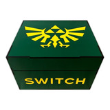 Porta Jogos Case Organizador Nintendo Switch Zelda Triforce