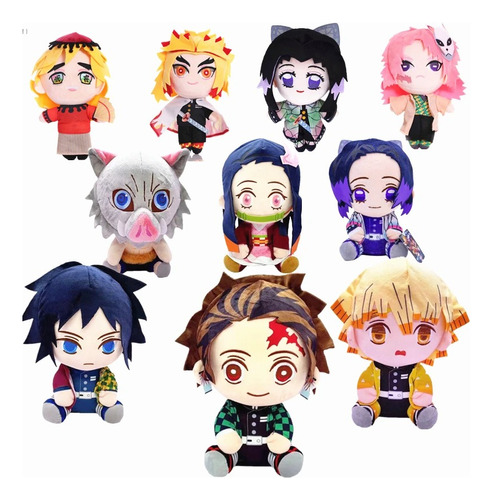 Peluche 20cm Demon Slayer Nezuko Tanjiro Inosuke Kyojuro