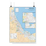 Veracruz Mapa Gigante 160x130 Para Pared