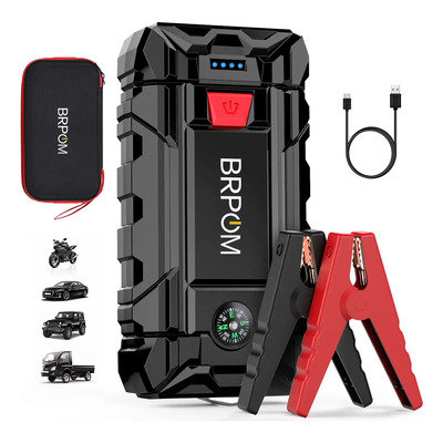 Arrancador de Batería de Coche Portátil BRPOM CP7987-MX Jump Starter para Motores de 8 Cilindros 5000A 21800mAh Color Negro | MercadoLibre