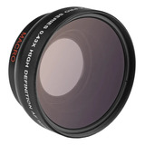 Lente Grande Angular 0.43x 52mm Com Macro P/ Canon Sony 