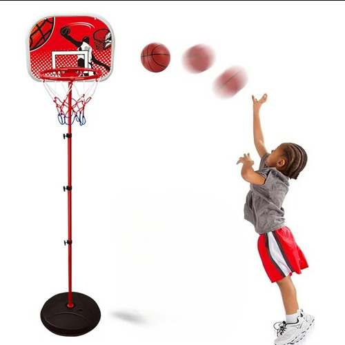 Aro De Basketball Tablero Para Niños Juguete Con Pelota 