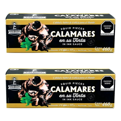 Calamares En Su Tinta Rías Baixas 8 Latas De 115 G C\u002Fu | Envío gratis
