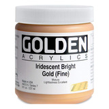 Golden Heavy Iridescent Acrylics - Iridescent Bright Go...