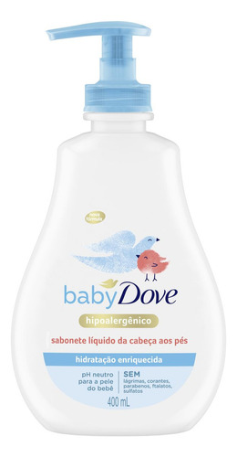 Sabonete Líquido Hidratação Enriquecida Dove Baby 400ml