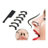 Respingador Nasal Corrector De Nariz 3 Pares 1 Ch, 1 M Y 1 L Color Negro Talla General