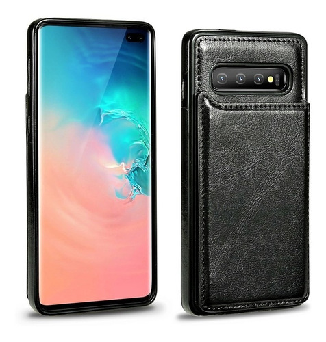 S10 & S10 Plus & S10e Samsung Galaxy Cartera Funda Piel