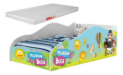 Berço Mini Cama Carro Personagens P/ Meninos Colchão Grátis