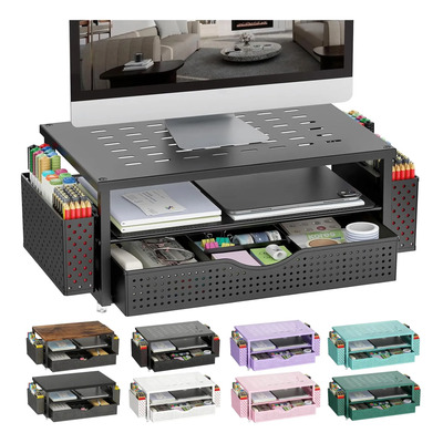 Soporte De Monitor Gianotter Con Cajón Para Organizador De E