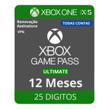Xbox Game Pass Ultimate 12 Meses - Xbox One - Series Xs - Pc