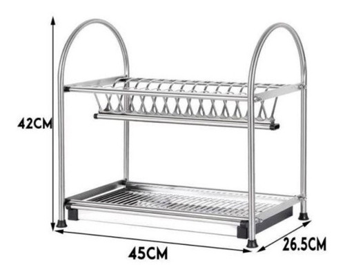 Secaplatos Acero Inoxidable Con Porta Cubiertos