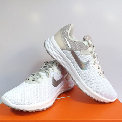 Tenis Nike De Mujer Revolution 6 Nn Blancos Originales  #3mx