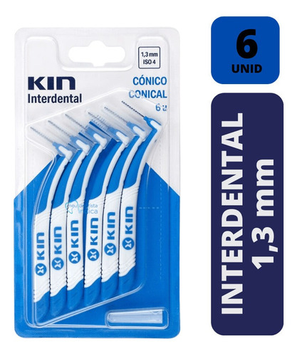 Escova Interdental Kin - Conico 1,3 Mm - 6 Unidades