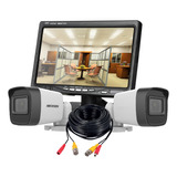 Monitor Camara Seguridad 7 Pulgadas + 2 Camara Hikvision