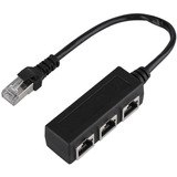 Divisor De Adaptador De Cable De Red Ethernet Lan Rj45 1 A 3