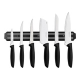 Set X 7 Pzs Cuchillos Barra Magnetica Tramontina Plenus Chef