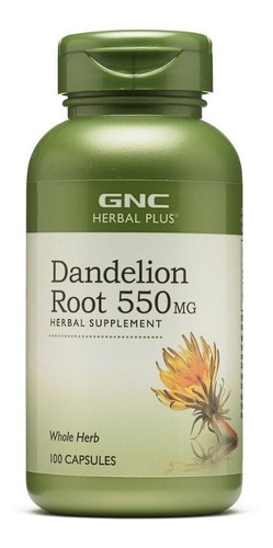 Gnc I Herbal Plus I Dandelion Root I 550mg I 100 Capsules