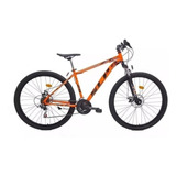 Mountain Bike Slp 5 Pro R29 18  21v Frenos De Disco Mecánico Cambios Slp Color Naranja Con Pie De Apoyo  